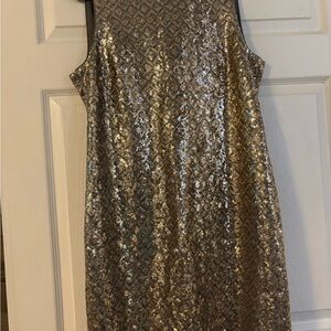 Banana Republic Glittering Gold Dress